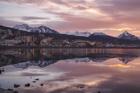 Die Stadt Ushuaia in Feuerland, Argentinien