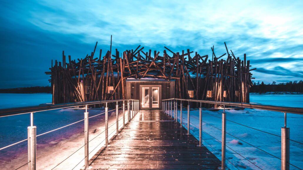 Arctic Bath Schweden Eingang