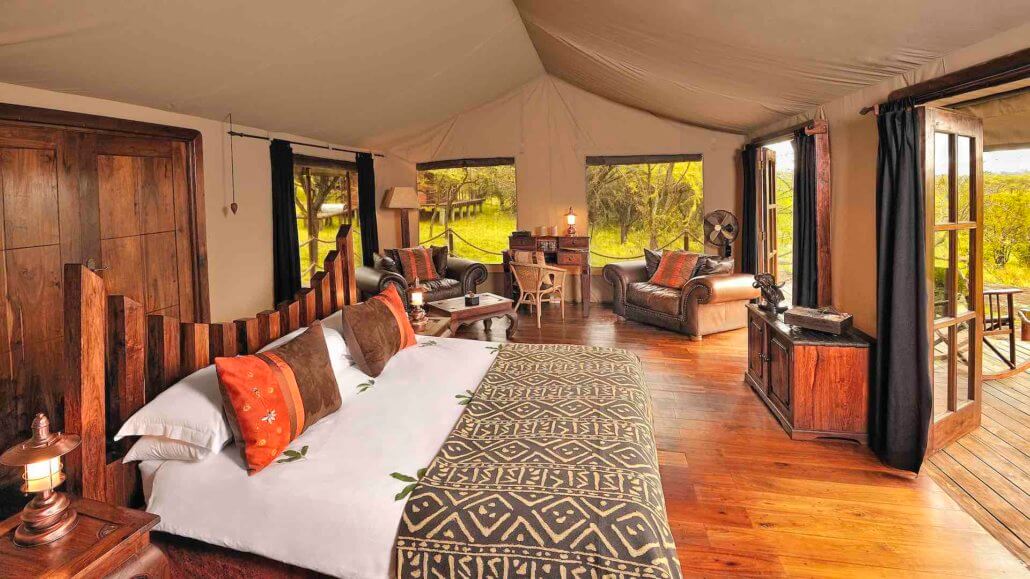 Innenansicht des Zeltes - Elewana Serengeti Migration Camp, Tansania