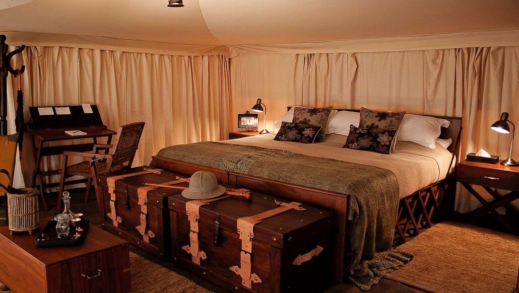 Innenansicht des Zeltes - Serengeti Pioneer Camp, Tansania