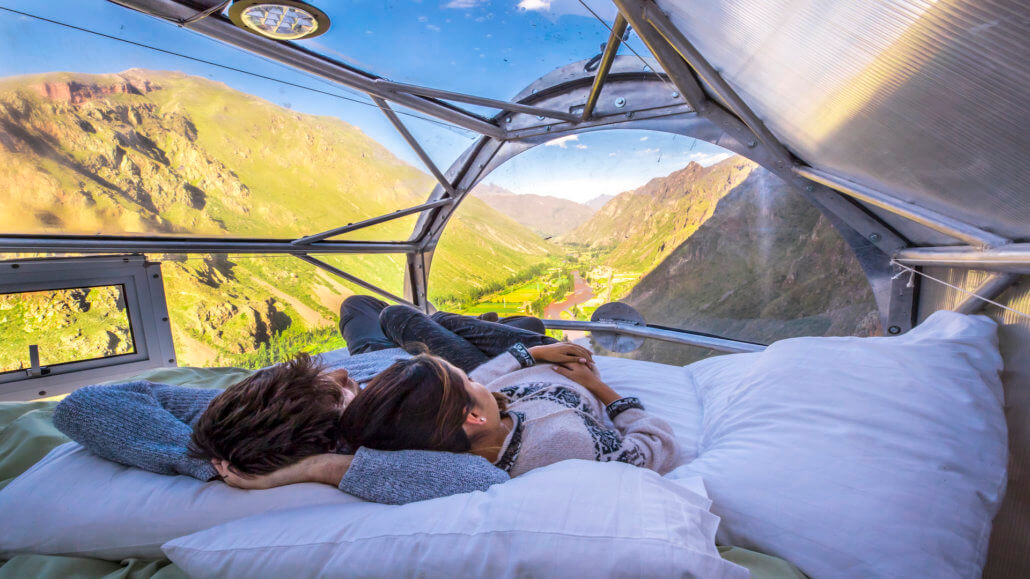 Skylodge Adventure Suites Peru - Aussicht aus dem Bett