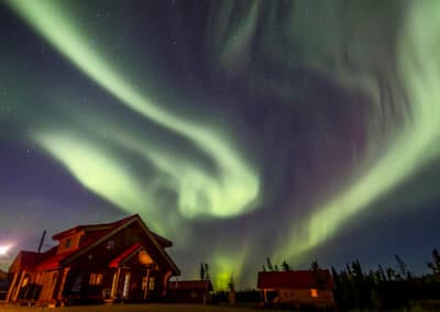 Torfhus Retreat in Island mit Aurora