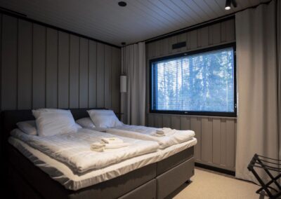 Schlafzimmer im Taiga Forest Cabin