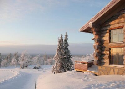 Ausblick von dem Blockhütten