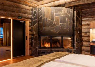 Der Kamin in der Signature Suite