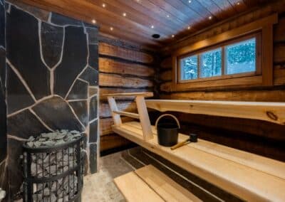 Sauna der Kelo Boutique Lodge