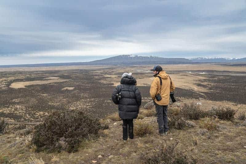 Wandergruppe in der patagonischen Bergwelt