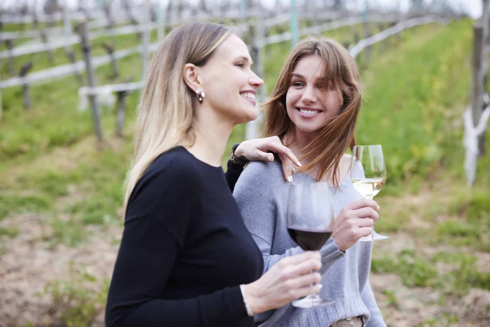 Wine Tasting Among the Rows of Vines