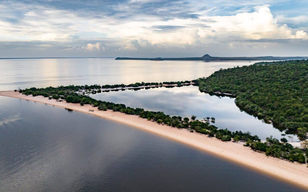 Sandstrände und Flussdelfine im Amazonas