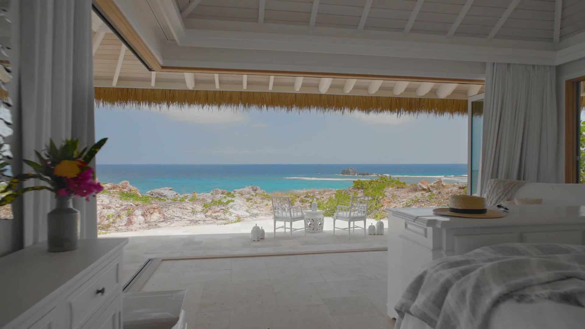 Ein Zimmer öffnet sich ganz zum Meer, Moskito Island
